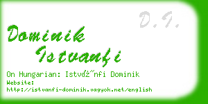 dominik istvanfi business card